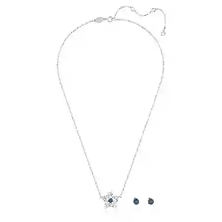 Resim Stella Set, Karışık kesimler, Yıldız, Mavi, Rodyum kaplama