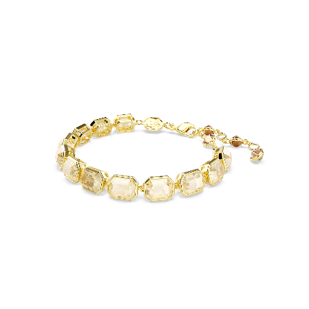 Resim Millenia Tennis bileklik, Sekizgen kesim, Caramel, Altın rengi kaplama