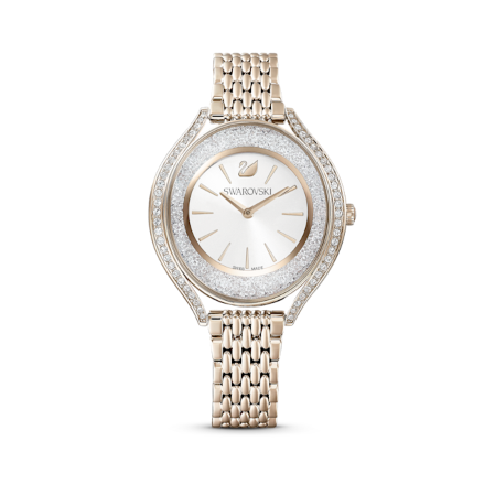 Resim Crystalline Aura Saat, İsviçre Üretimi, Metal bileklik, Altın Rengi, Şampanya altın rengi yüzey