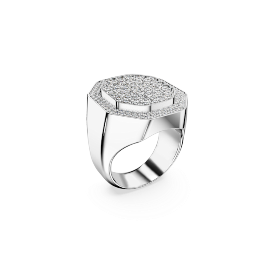 Resim Dextera Kokteyl Yüzüğü, Sekizgen şekil, Beyaz, Rodyum kaplama