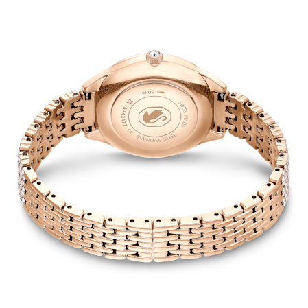 Resim Attract Saat, İsviçre Üretimi, Metal bileklik, Rose Altın tonu, Pembe altın rengi yüzey