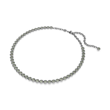 Resim Imber Tennis Kolye, Yuvarlak kesim, Gri, Rutenyum kaplama