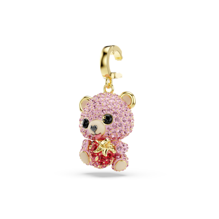 Resim Idyllia Charm, Karışık kesimler, Ayıcık, Pembe, Altın rengi kaplama