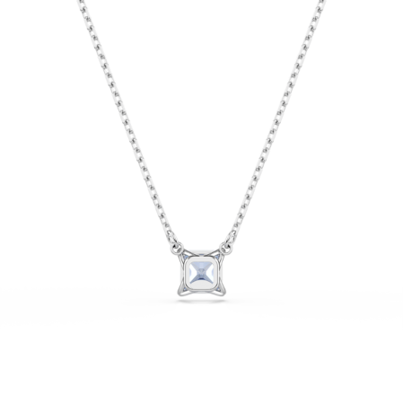 Resim Matrix Kolye, Kare kesim, Mavi, Rodyum kaplama