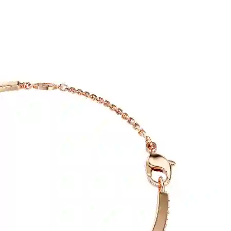 Resim Snake Bileklik, Karışık kesimler, Yılan Yılı, Kırmızı, Pembe altın rengi kaplama