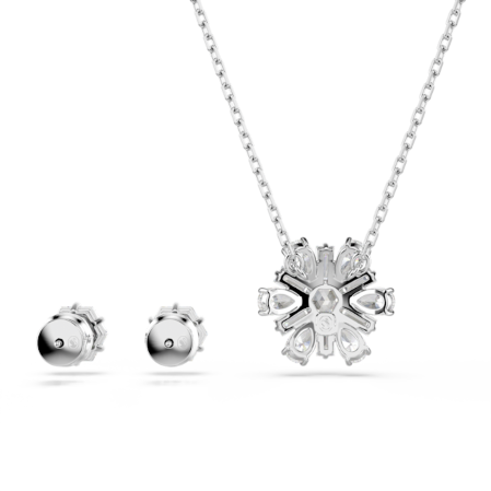 Resim Idyllia Set, Karışık kesimler, Kar tanesi, Beyaz, Rodyum kaplama