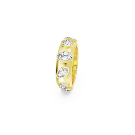 Resim Dextera Yüzük, Karışık kesimler, Beyaz, Altın rengi kaplama