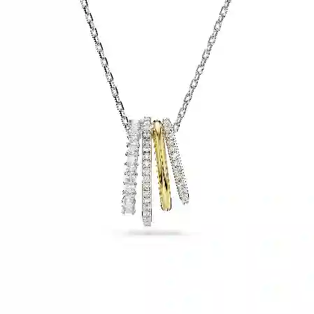 Resim Hyperbola Kolye, Karışık kesimler, Beyaz, Karışık metal yüzey