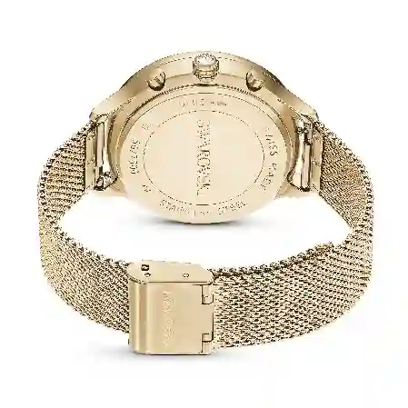 Resim Nova Chrono Saat, İsviçre Üretimi, Metal bileklik, Altın Rengi, Şampanya altın rengi yüzey