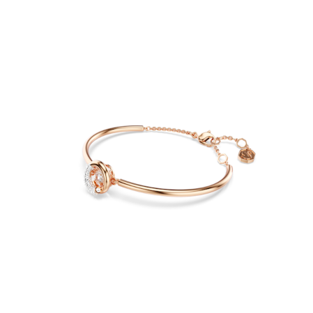 Resim Dextera Bileklik, Yuvarlak kesim, Beyaz, Pembe altın rengi kaplama