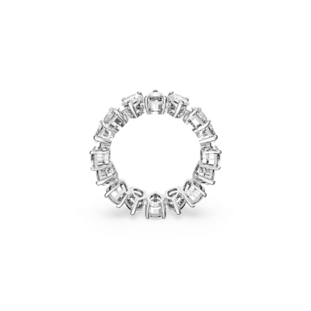 Resim Vittore Yüzük, Damla kesim, Beyaz, Rodyum kaplama