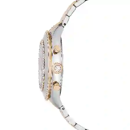 Resim Octea Chrono Saat, İsviçre Üretimi, Metal bileklik, Rose Altın tonu, Karışık metal yüzey