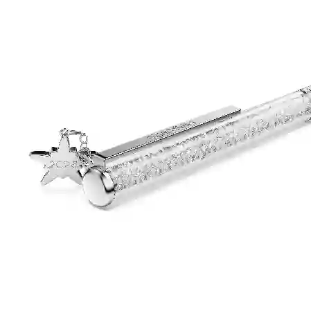 Resim Crystalline Silk Tükenmez Kalem, Beyaz, Beyaz lakeli, krom kaplama