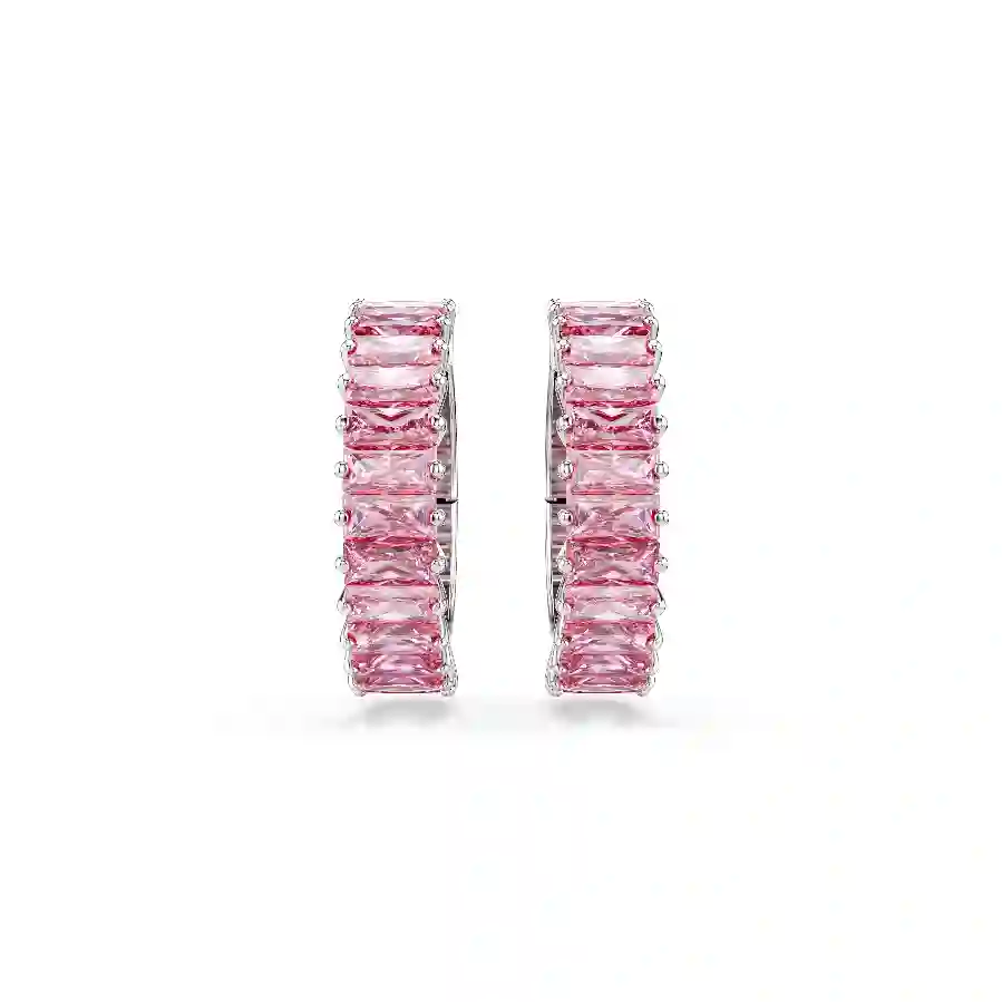 Resim Matrix kelepçe küpe, Baget kesim, Rodyum kaplama