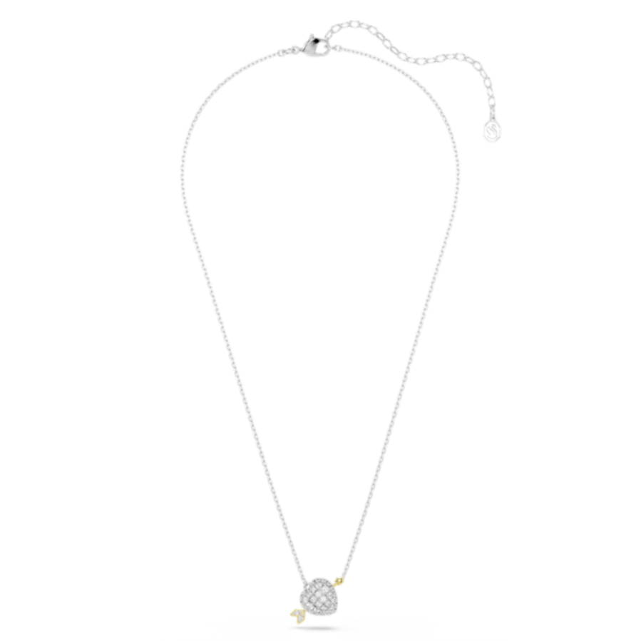 Resim Idyllia Kolye, Karışık kesimler, Kalp, Beyaz, Karışık metal yüzey