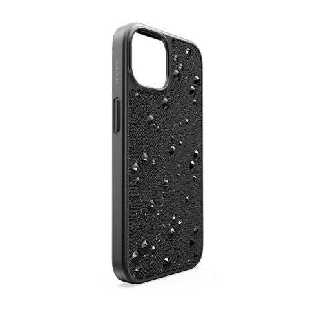 Resim High Akıllı Telefon Kılıfı, Flat Back kristaller, iPhone® 15, Siyah