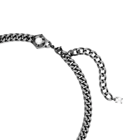 Resim Numina Kolye, Yuvarlak kesim, Beyaz, Rutenyum kaplama