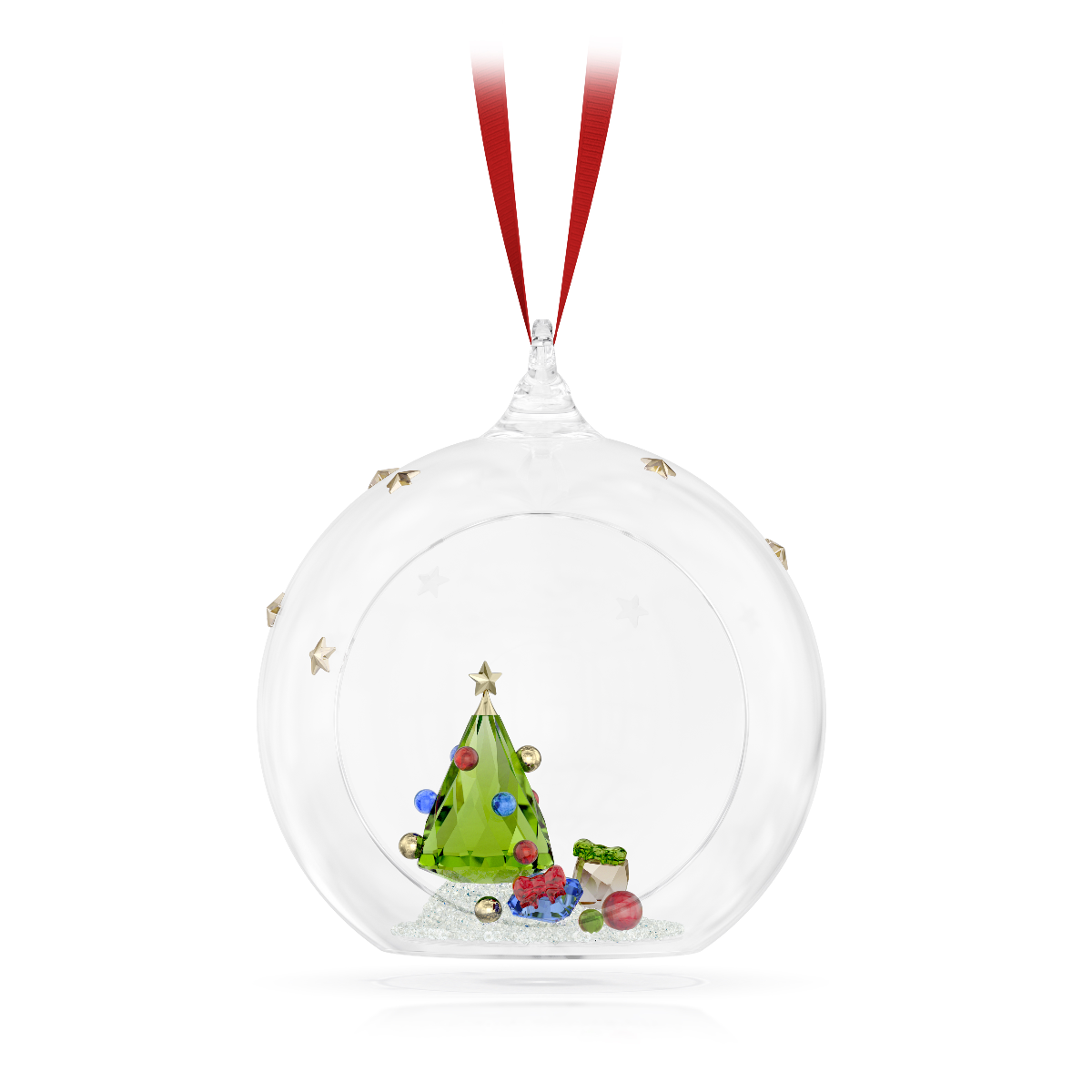 Resim Holiday Cheers Ağaç ve Hediyeler Top Süs