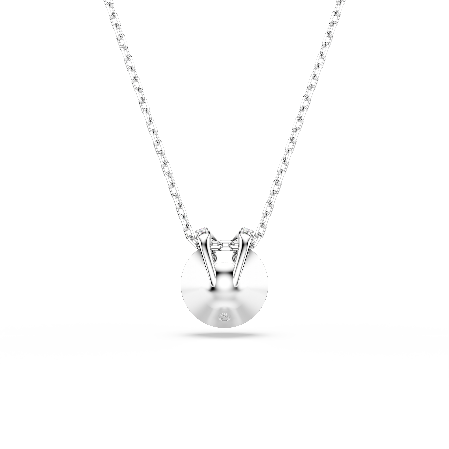 Resim Bella V Kolye, Yuvarlak kesim, Pembe, Rodyum kaplama