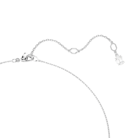 Resim Hyperbola Kolye, Karışık kesimler, Beyaz, Rodyum kaplama