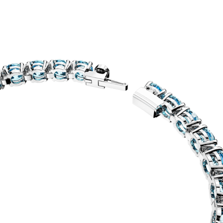 Resim Matrix Tennis Bileklik, Yuvarlak kesim, Mavi, Rodyum kaplama