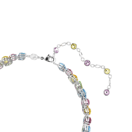 Resim Gema Gerdanlık, Karışık kesimler, Çok renkli, Rodyum kaplama