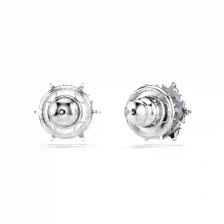 Resim Magic düğme Küpeler, Kar tanesi, Mavi, Rodyum kaplama