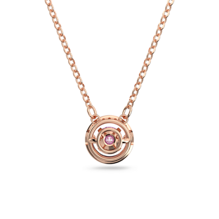 Resim Una Kolye Ucu, Yuvarlak kesim, Uzun, Mor, Pembe altın rengi kaplama