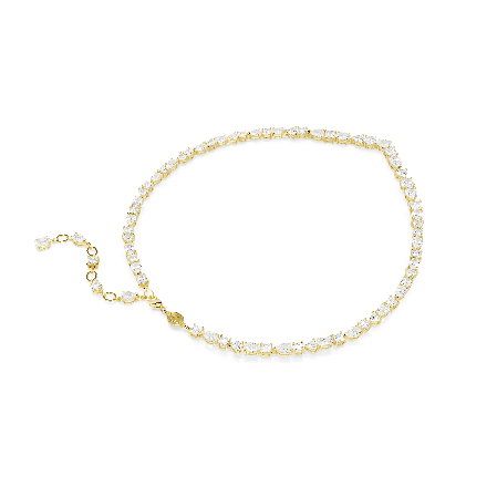 Resim Mesmera Kolye, Karışık kesimler, Beyaz, Altın rengi kaplama