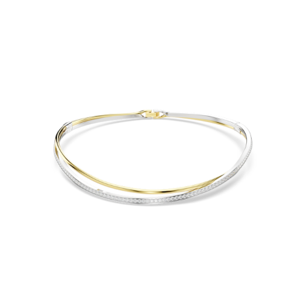 Resim Hyperbola Gerdanlık, Yuvarlak kesim, Beyaz, Karışık metal yüzey