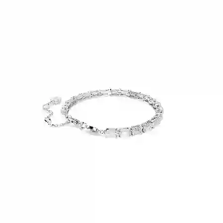 Resim Matrix Tennis bileklik, Baget kesim, Beyaz, Rodyum kaplama