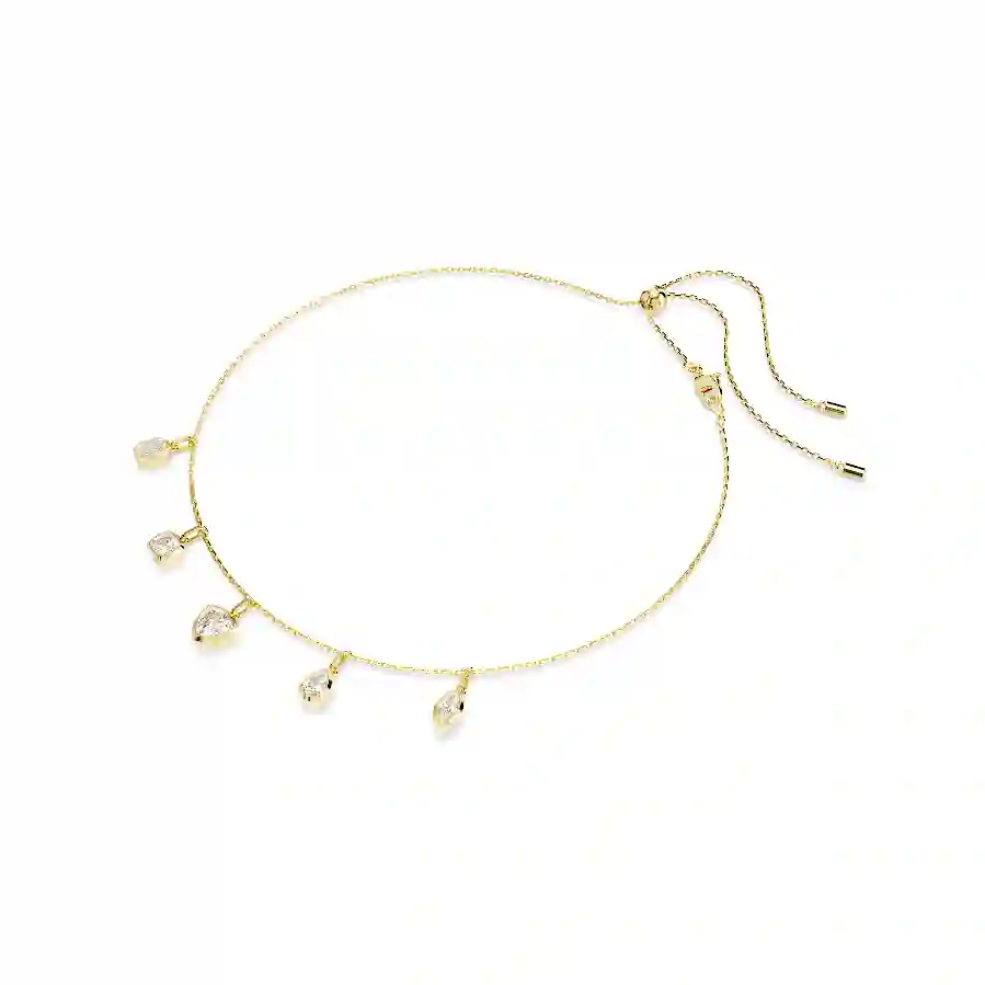 Resim Imber Kolye, Karışık kesimler, Beyaz, Altın rengi kaplama