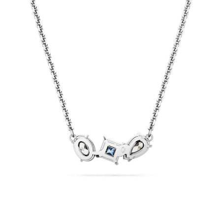 Resim Mesmera Kolye, Karışık kesimler, Mavi, Rodyum kaplama