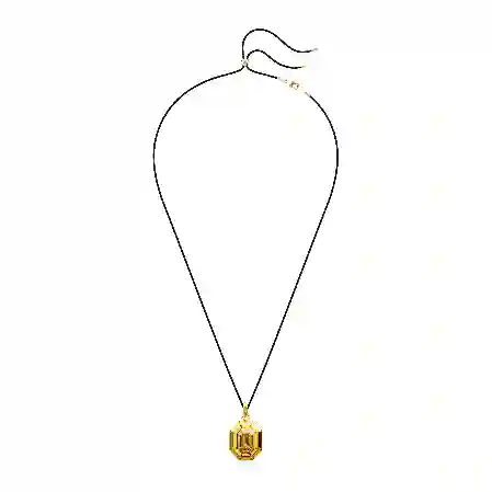 Resim Lucent Kolye, Sekizgen şekil, Sarı, Altın rengi kaplama