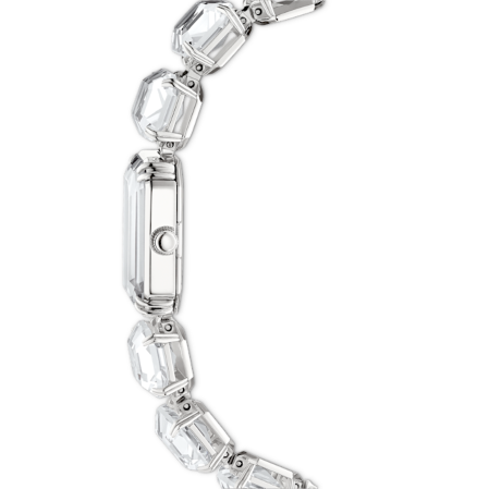 Resim Saat, Sekizgen kesim bileklik, Beyaz, Paslanmaz çelik