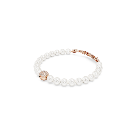 Resim Nice Bileklik, Mıknatıslı kapama mekanizması, Tüy, Beyaz, Pembe altın rengi kaplama