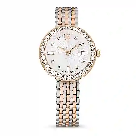 Resim Certa Saat, İsviçre Üretimi, Metal bileklik, Rose Altın tonu, Karışık metal yüzey