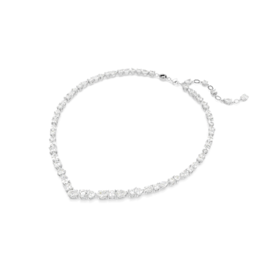 Resim Mesmera Kolye, Karışık kesimler, Beyaz, Rodyum kaplama