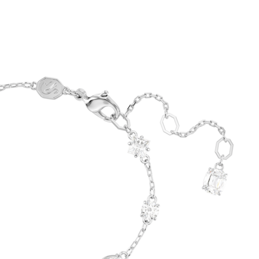 Resim Mesmera Bileklik, Karışık kesim, Dağınık tasarım, Beyaz, Rodyum kaplama