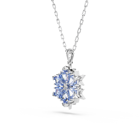 Resim Magic Kolye, Kar tanesi, Mavi, Rodyum kaplama