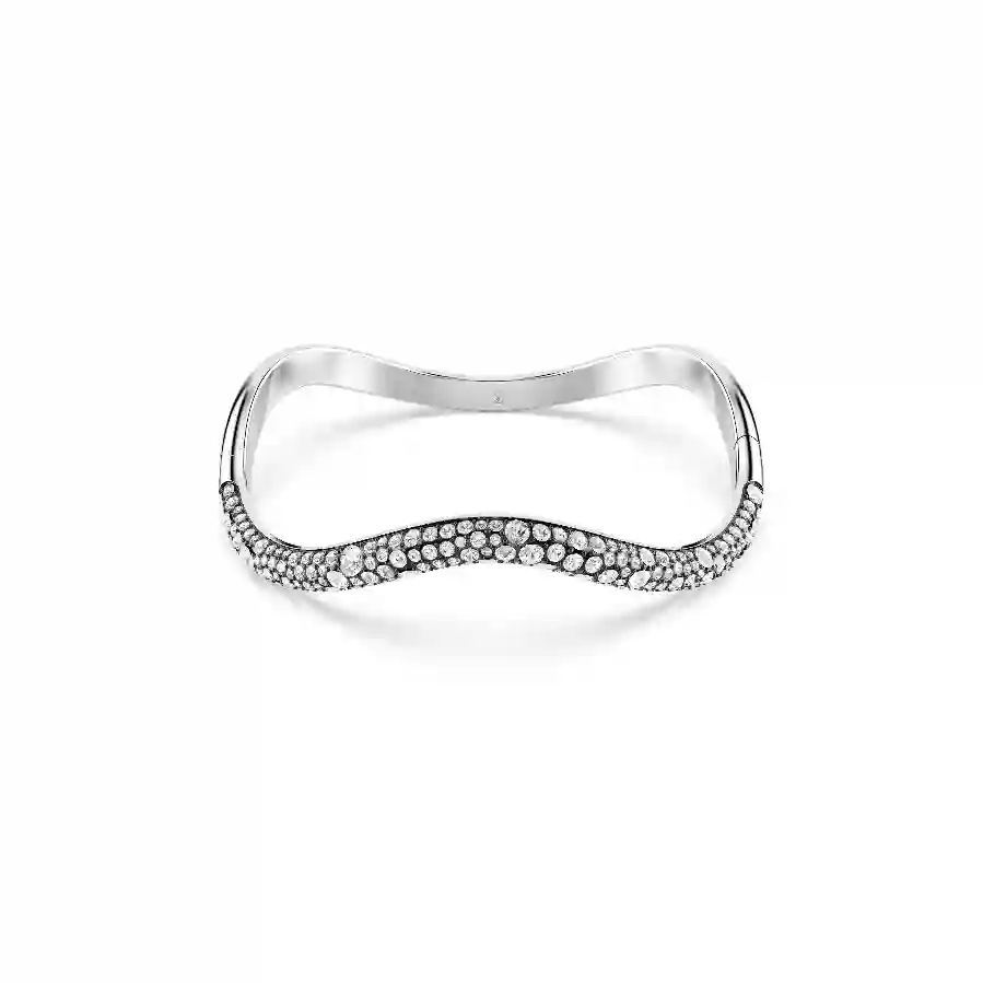 Resim Sublima Bileklik, Yuvarlak kesim, Beyaz, Rodyum kaplama