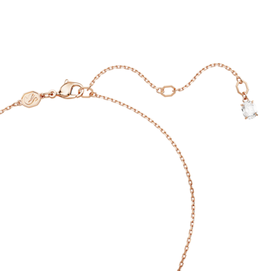 Resim Idyllia Kolye, Yonca, Beyaz, Pembe altın rengi kaplama