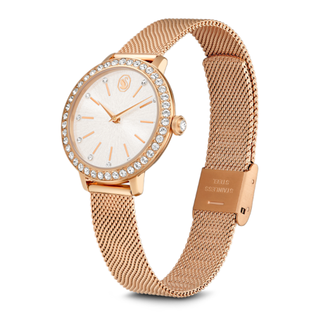 Resim Certa Saat, Metal bileklik, Rose Altın tonu, Pembe altın rengi yüzey