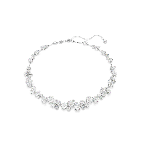 Resim Constella Kolye, Yuvarlak kesim, Beyaz, Rodyum kaplama