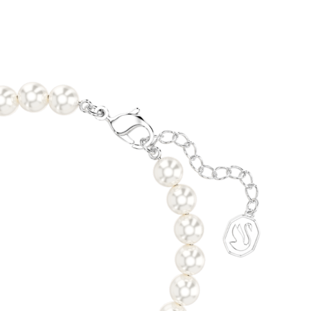 Resim Swarovski Remix Collection Strand, Kristal inci, Beyaz, Rodyum kaplama