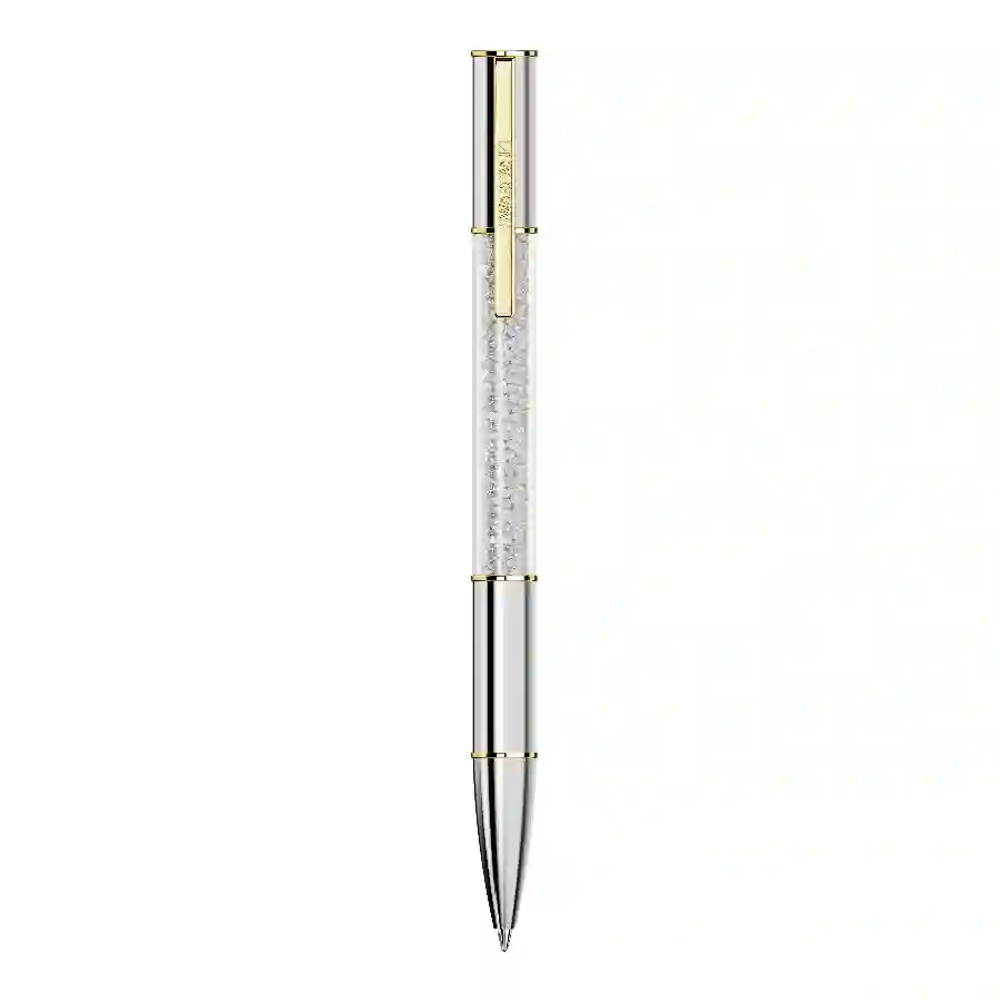 Resim Crystalline Lustre Tükenmez Kalem, Gümüş Rengi, Karışık metal yüzey