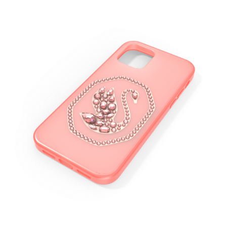 Resim Akıllı Telefon Kılıfı, Kuğu, iPhone® 12/12 Pro, Uçuk pembe