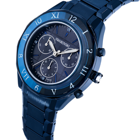 Resim Saat, 39 mm, İsviçre Üretimi, Metal bileklik, Mavi, Mavi yüzey