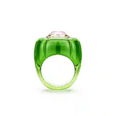 Resim Dulcis Kokteyl Yüzüğü, Yastık kesim, Pavé, Çok renkli