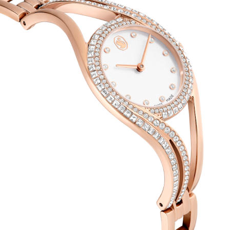 Resim Hyperbola Halka bileklik saat, İsviçre Üretimi, Rose Altın tonu, Pembe altın rengi yüzey